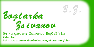 boglarka zsivanov business card